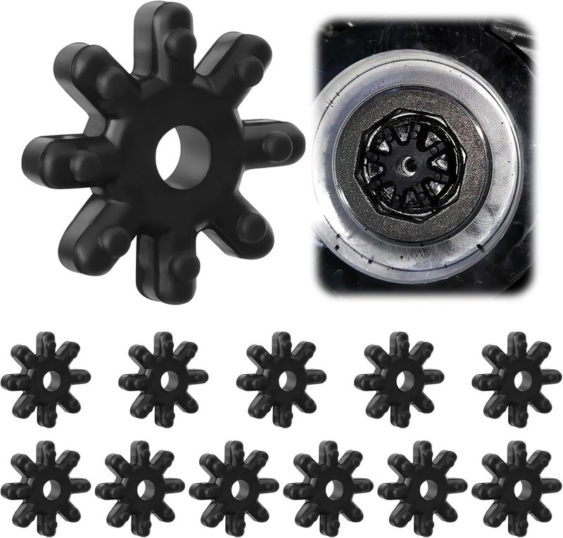 TNJPSEK 12 Pcs 56315-2K000FFF Flexible Steering Couple Compatible with Hyundai/Kia Models, 112837 Steering Column Motor Rubber Flex Coupler (926-990, 14-ST-002-1) - Image 1